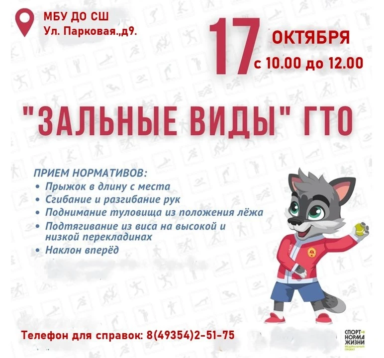 Приглашаем всех на ГТО - зальные виды.
