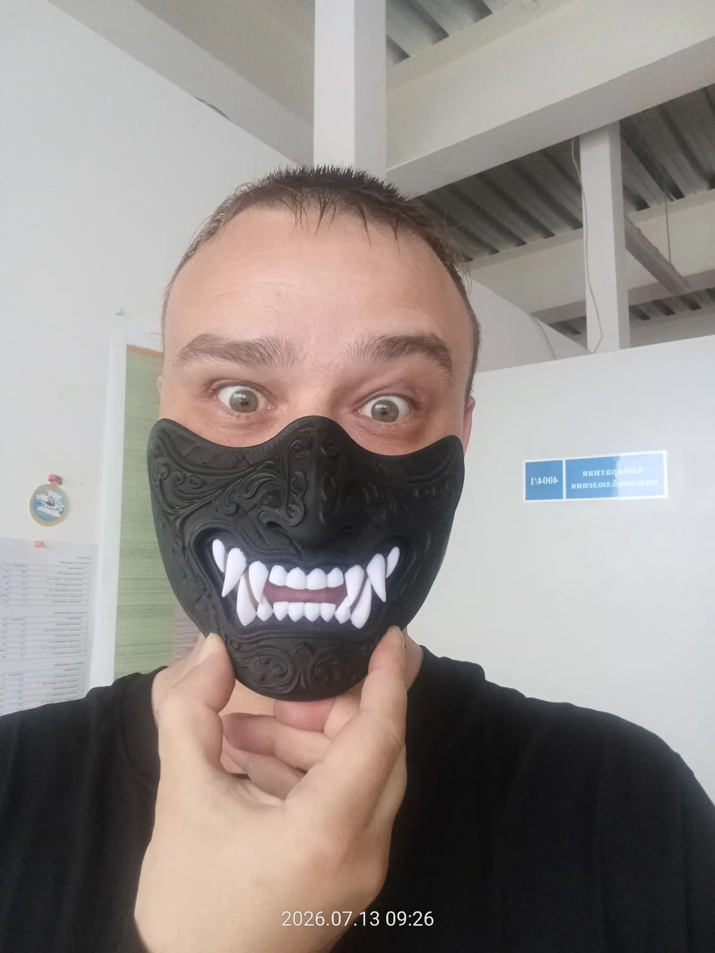 Так... Маска Óни уже имеется, осталось шлем самурая напечатать и всю остальную броню😄