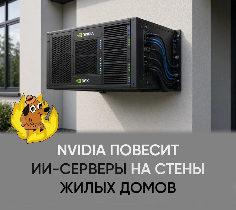 Nvidia начнет вешать ИИ-серверы на стены жилых домов ради распределенных вычислений 😧