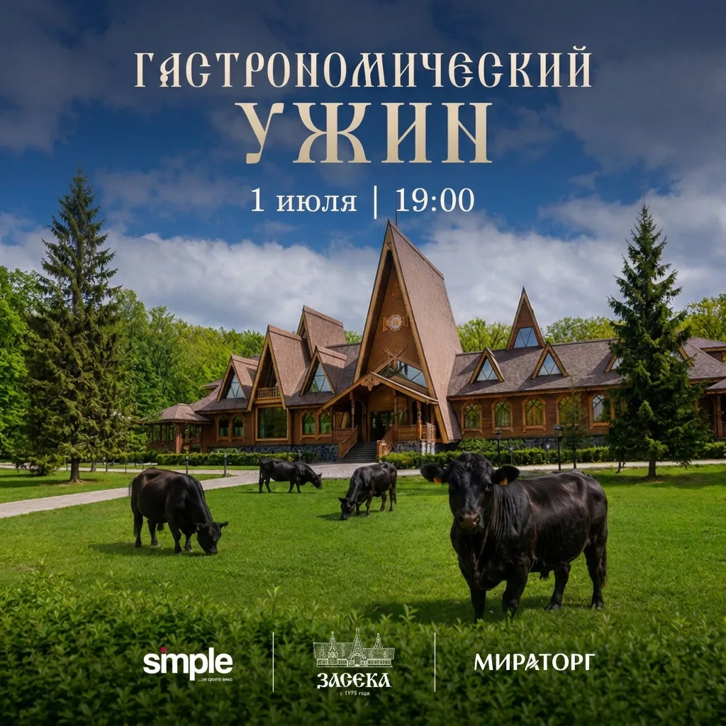 1 июля 2026 года в ресторане «Засека» состоится гастрономический ужин, посвящённый мясной кухне и со
