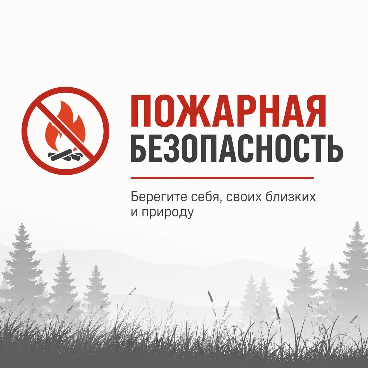 🔥 Памятка по пожарной безопасности в пожароопасный период
