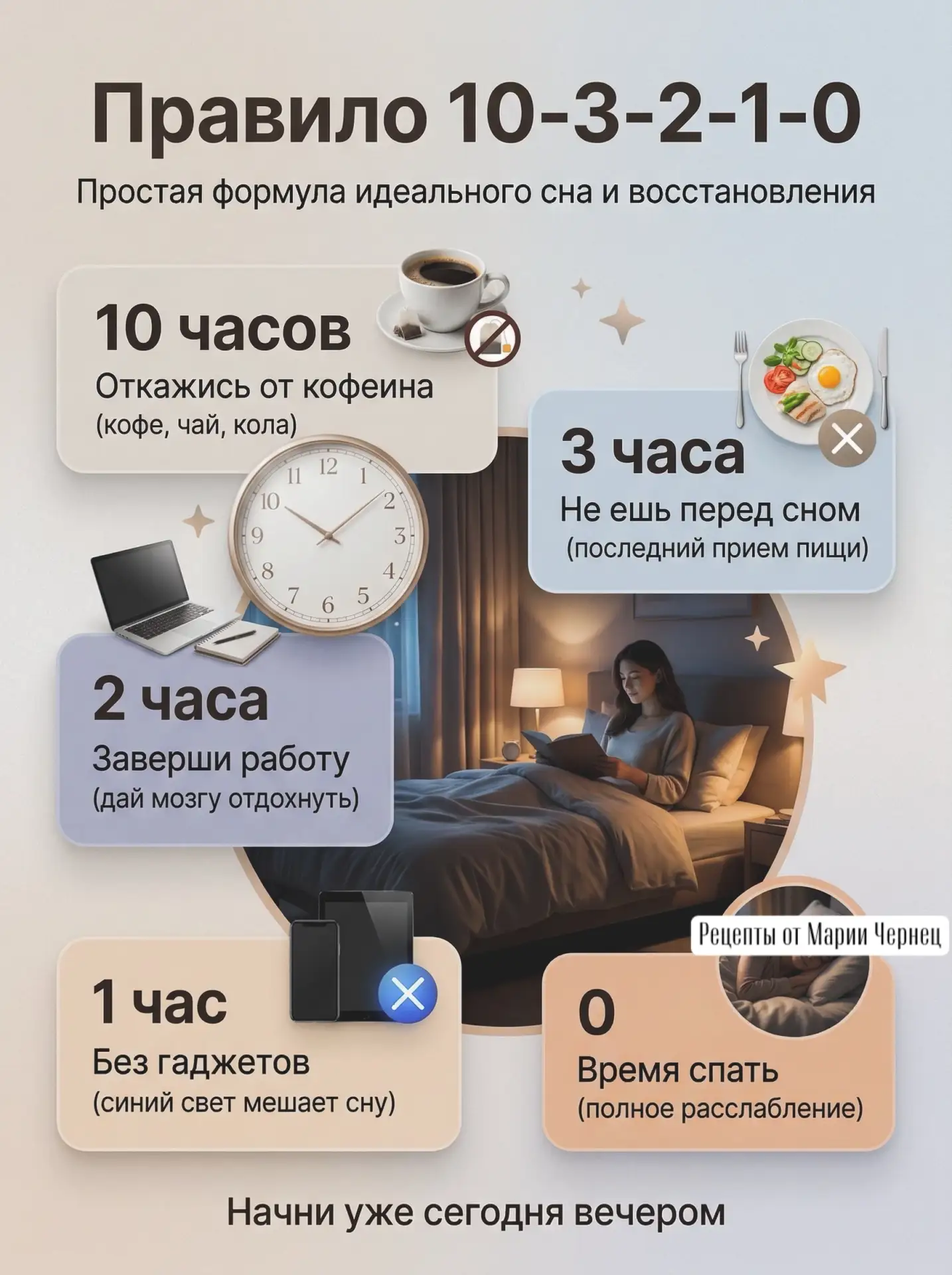 Почему ты плохо спишь? Правило 10-3-2-1 всё объясняет!😉Ты можешь ложиться рано, покупать удобный ма