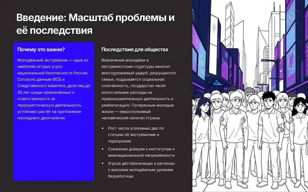 📌Профилактика распространения террористических идей в молодежной среде: что нужно знать каждому Совр