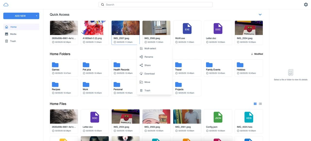 myDrive - это опенсорсный сервер для хранения файлов онлайн, по сути аналог Google Drive. Он полност