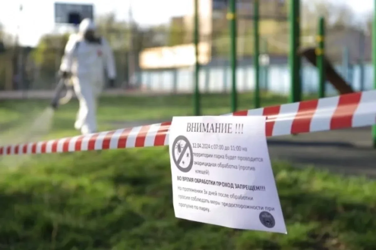 🕷 В Сургуте началась противоклещевая обработка территорий.  Первый этап продлится до 25 мая. За это 