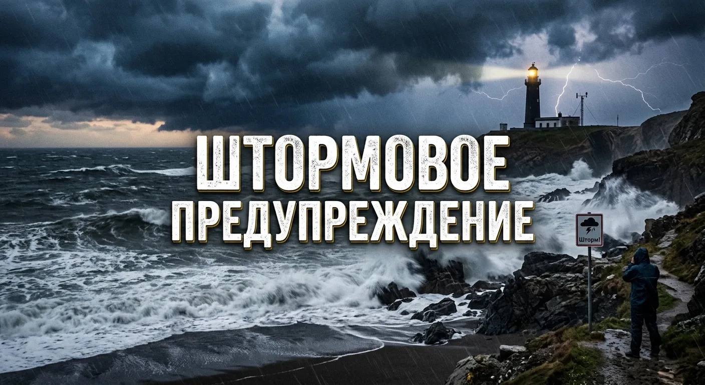 🚨 ВНИМАНИЕ! ШТОРМОВОЕ ПРЕДУПРЕЖДЕНИЕ НА 14–18 АВГУСТА
