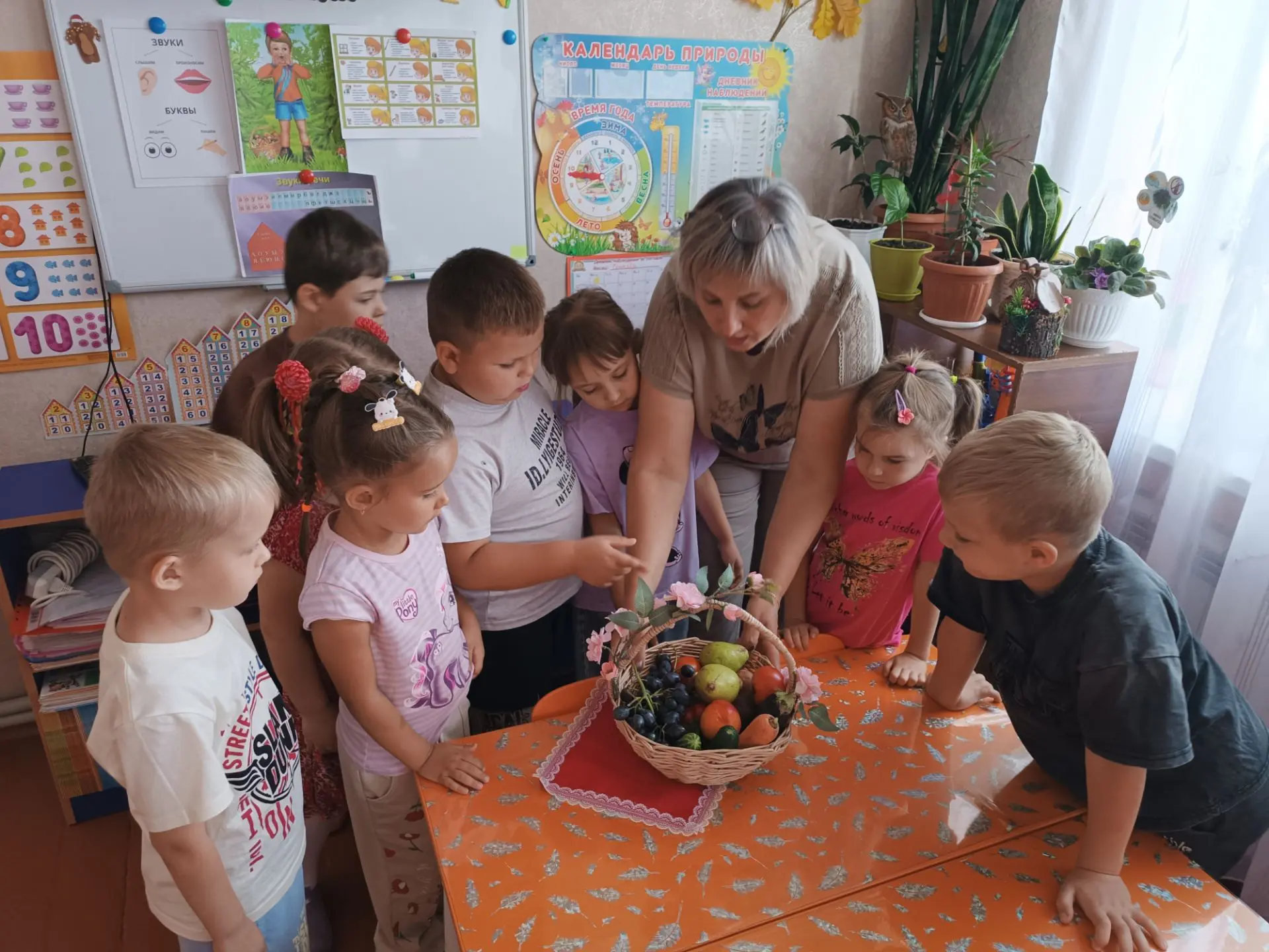 Познавательное занятие "Что нам осень подарила" в старше - подготовительной группе "Зат...