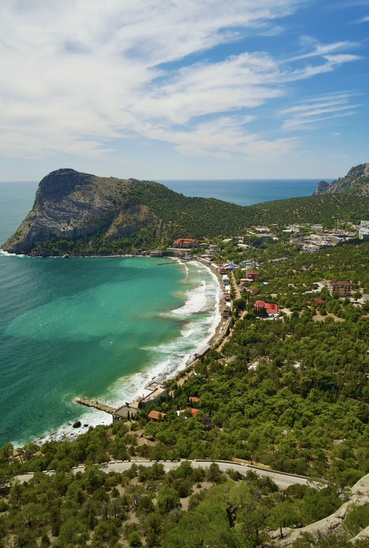 Крым, Новый Свет - шторм на море. Вид со смотровой площадки