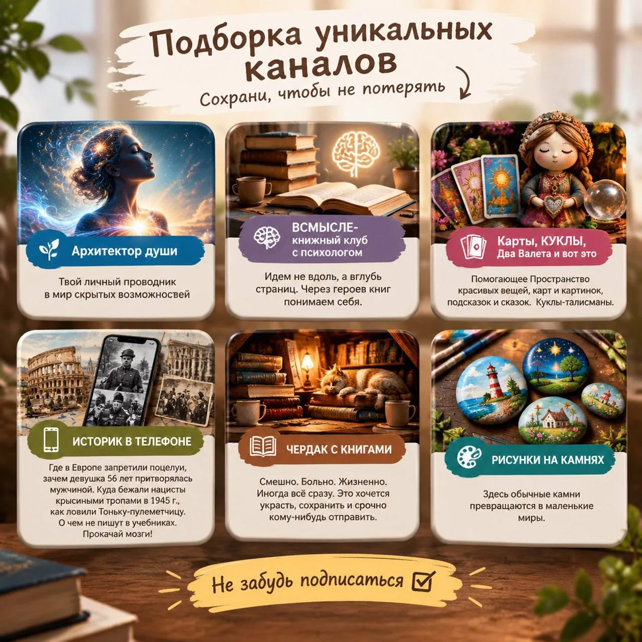 Подборка уникальных каналов, сохрани, чтобы не потерять 👇🏻