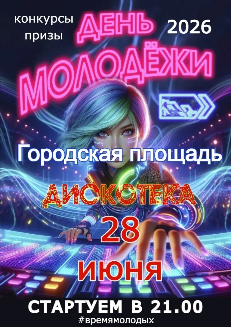 🎉 Приглашаем на День Молодежи! 🎉
Дорогие друзья!
Приглашаем вас присоединиться к самому яркому и з