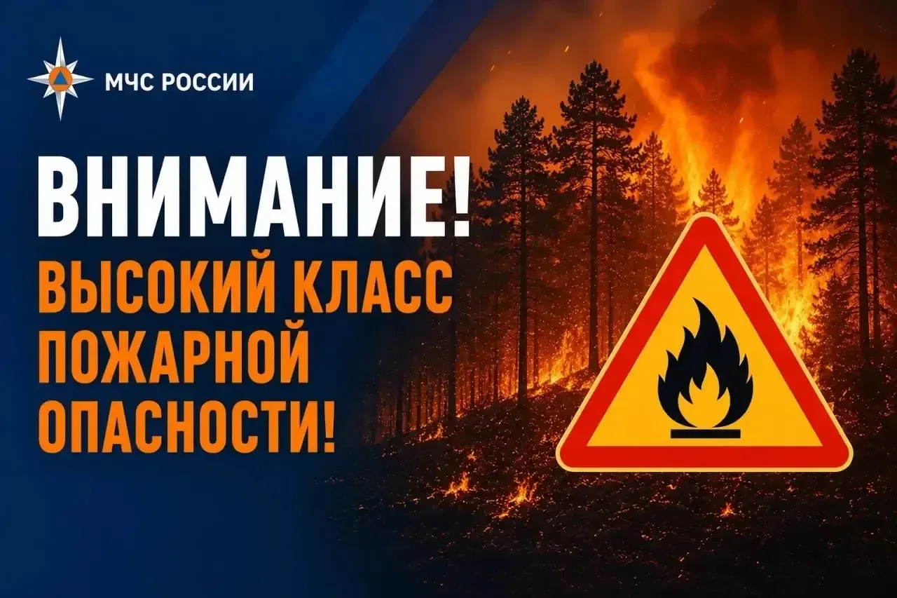 📣Прогнозируетн высокий
lV класс пожарной опасности 

🔸15 июня сегодня 

на территории 
нашего райо