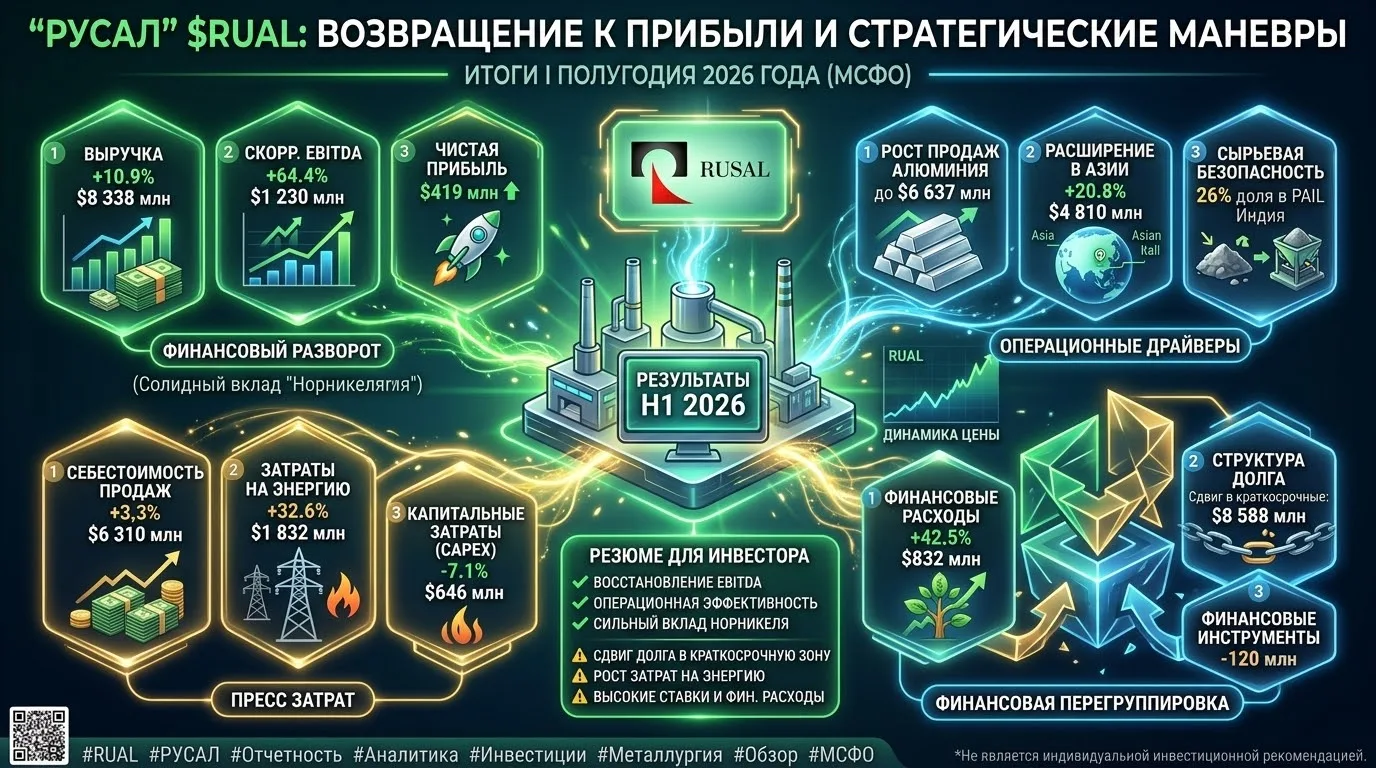 #RUAL #РУСАЛ #Отчетность #Аналитика #Инвестиции #Металлургия #Обзор #МСФО