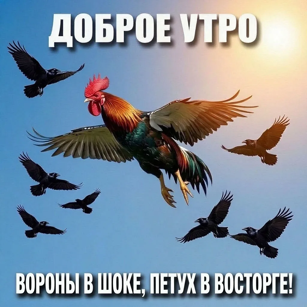 На связи утренний авиарейс"Кукареку". Просыпайтесь, мы взлетаем! 🚀 Всем отличного наст...