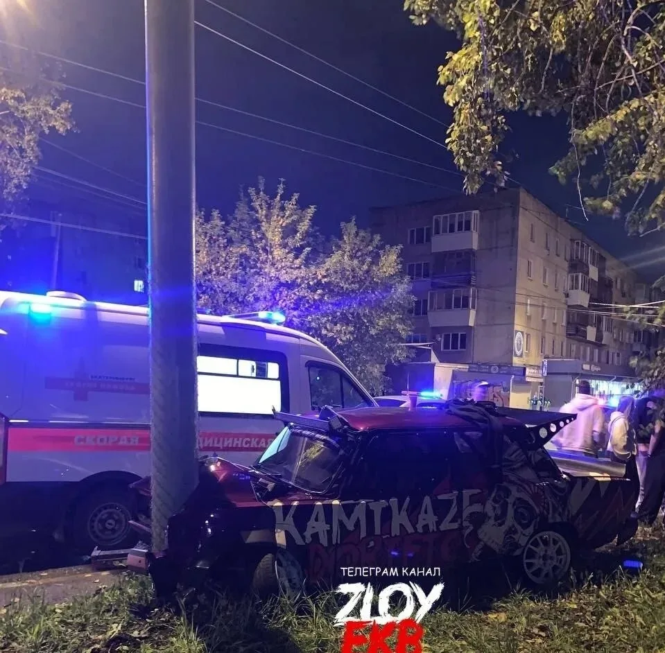 Ночная авария на ул. Советская 16
