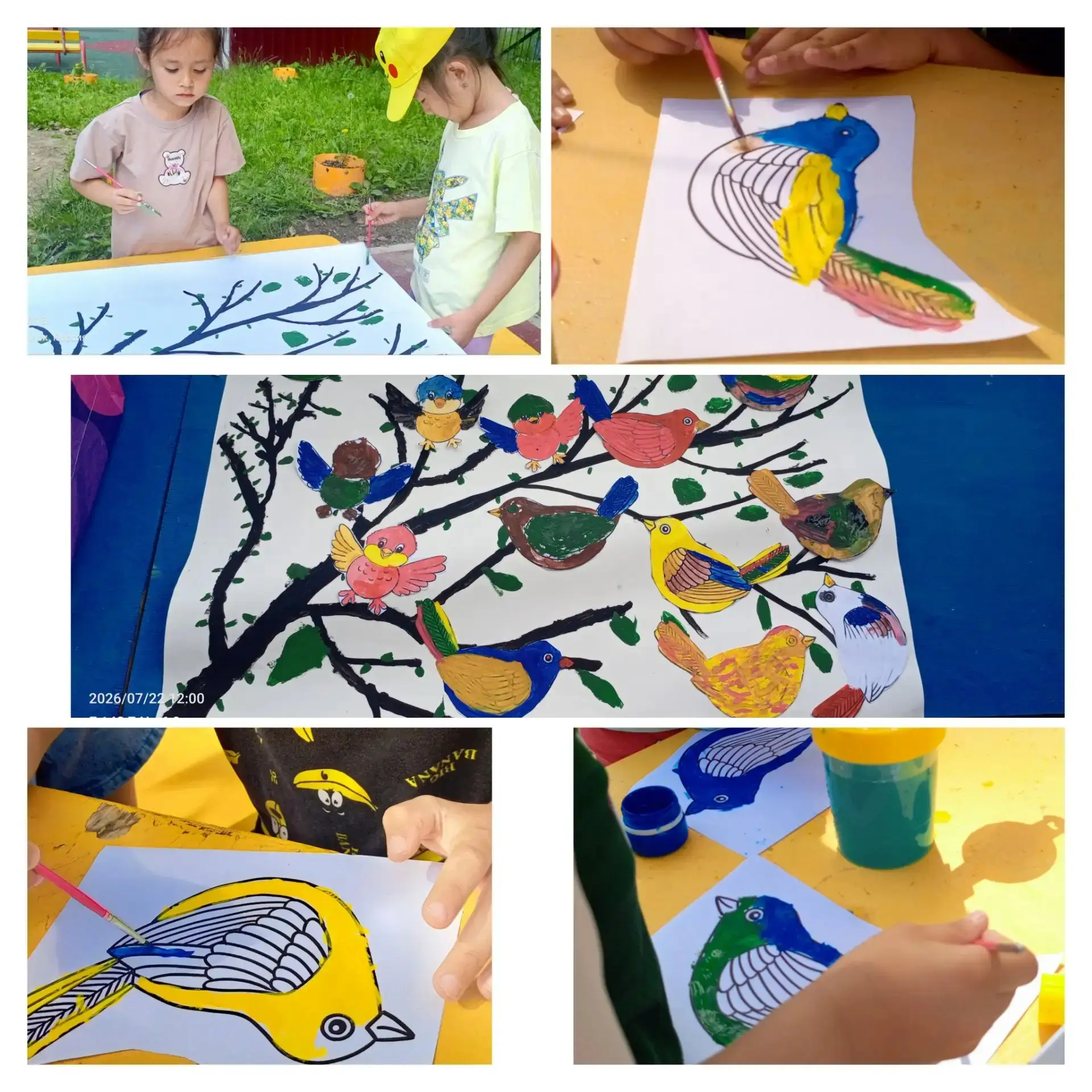 🐦 Совместная работа «Птички на ветке» в группе «Искорки»! 🌿🎨

Дети старшей группы «Искорки» 💥 сд