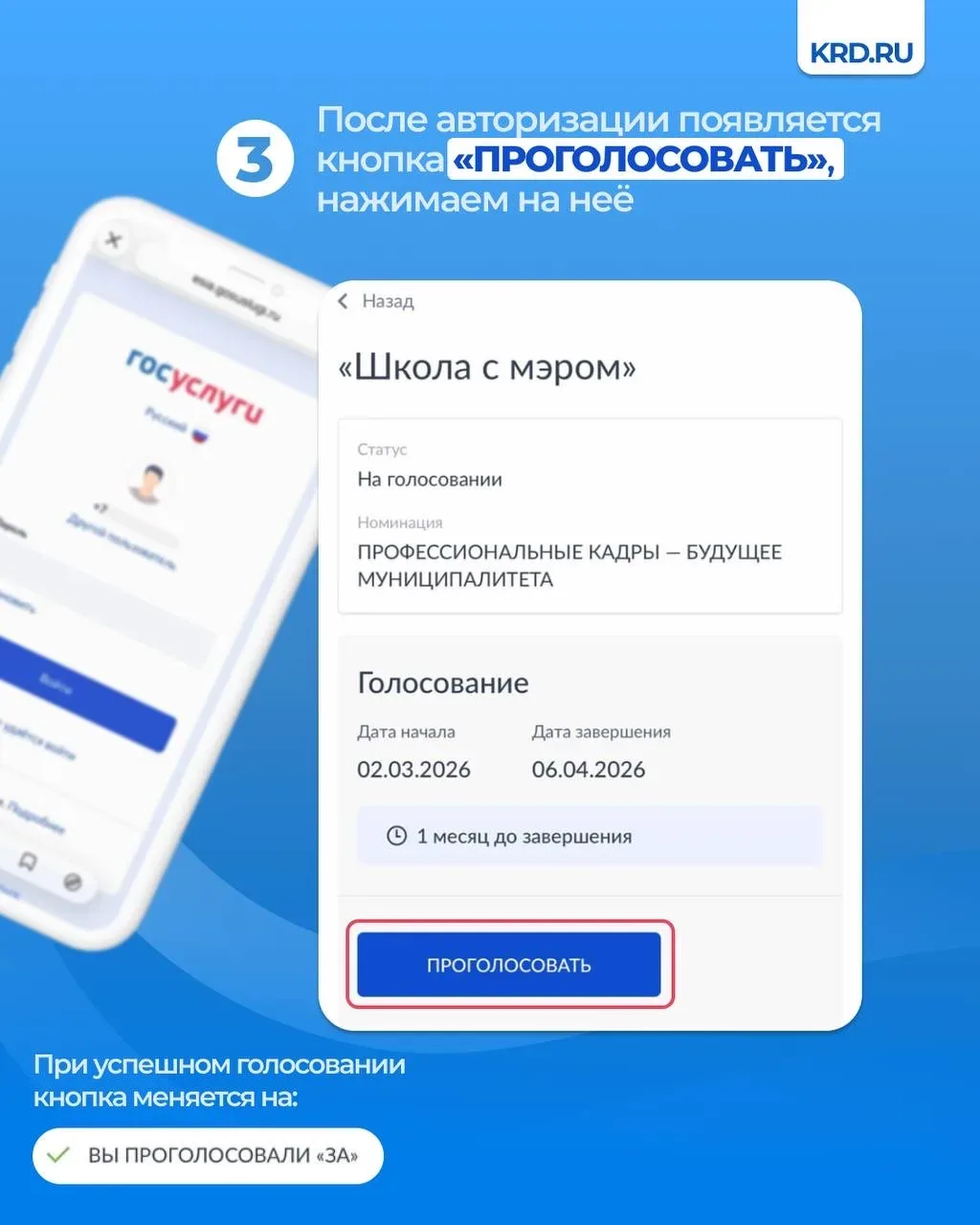 Как проголосовать за проект «Школа с мэром» во Всероссийской премии «Служение»: подробная инструкция