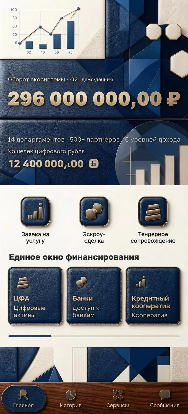 ПРИЛОЖЕНИЕ «РЕСУРС»: ЕДИНОЕ ОКНО В ЭКОСИСТЕМУ ДОВЕРИЯ И КАПИТАЛА