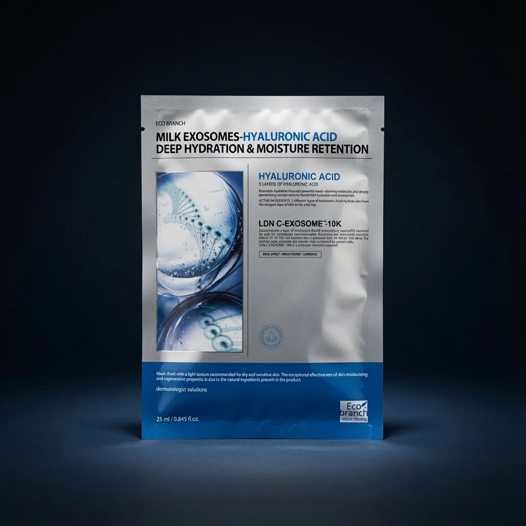 Утоните во влаге с Ecobranch Milk Exosomes + Hyaluronic Acid! 💧✨