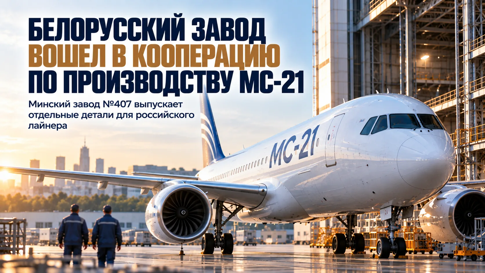 ✈️Белорусский завод вошел в кооперацию по производству МС-21