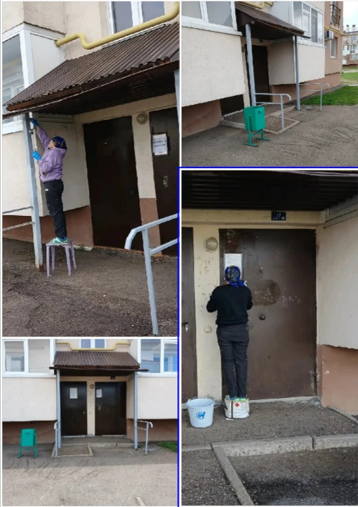🚪✨ Обновление входных групп! Управляющая компания ООО "Урбан" продолжает работу по кос...