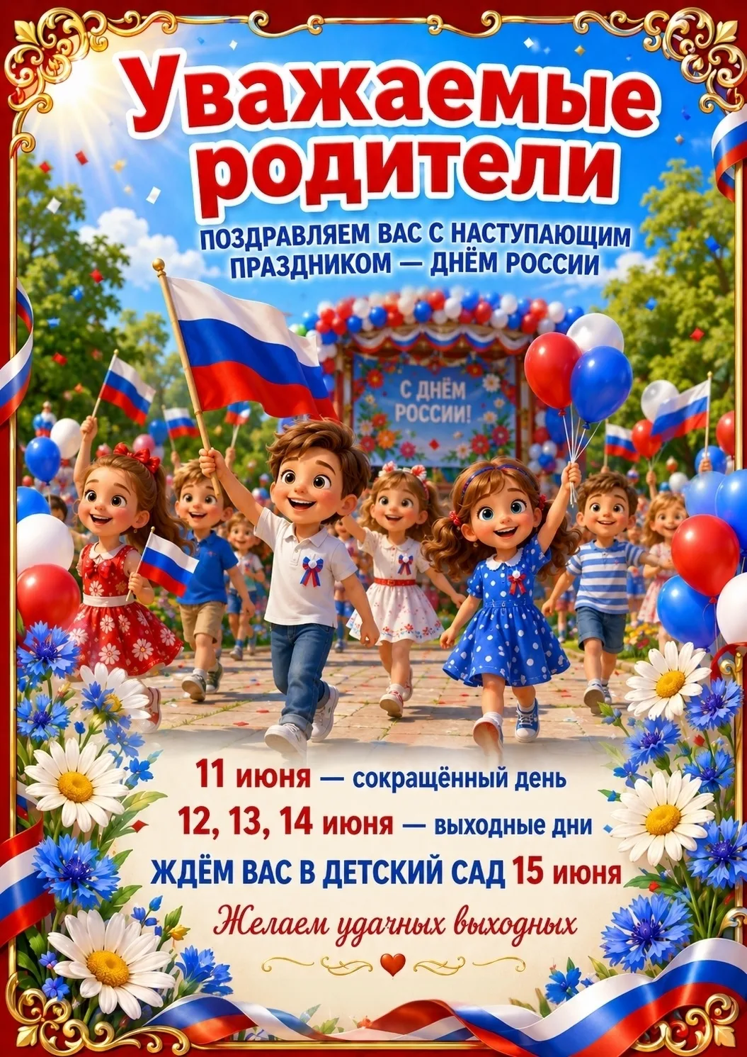 Уважаемые родители!
