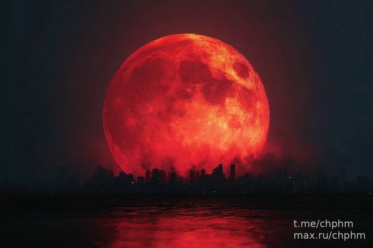 В России увидят красную Луну 🌕