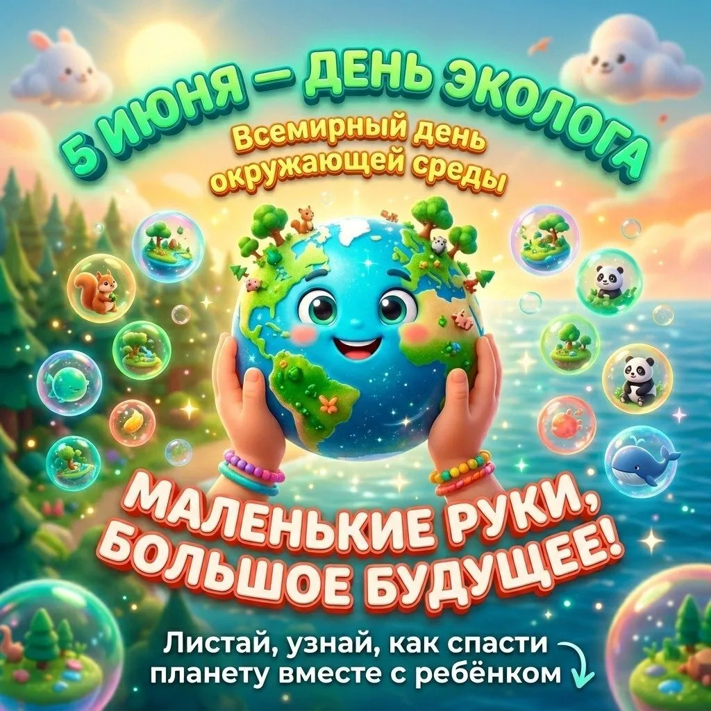 🌿 5 июня — Всемирный день окружающей среды! 🌿Сегодня, в День окружающей среды, мы напоминаем: прир