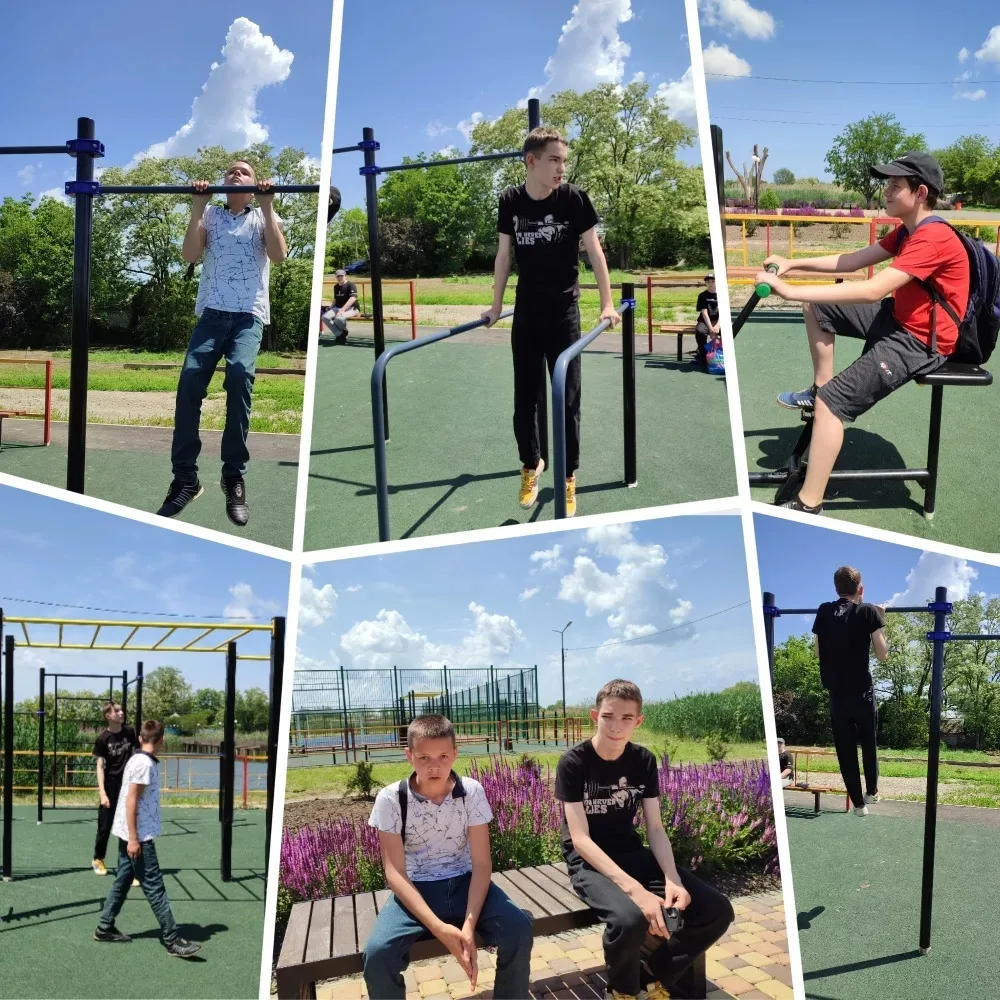 Шестиклассники на спортивной площадке - это сила!
Ребята встретились в каникулы, чтобы поддержать фо