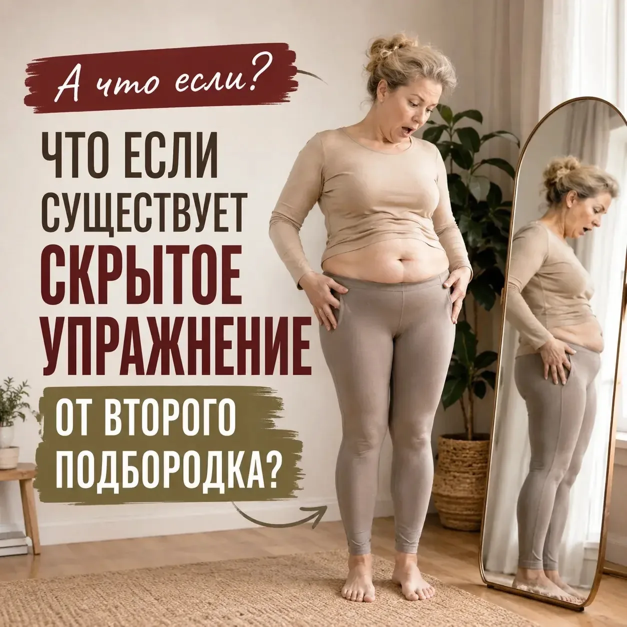 А ЧТО, ЕСЛИ СУЩЕСТВУЕТ СКРЫТОЕ УПРАЖНЕНИЕ ОТ ВТОРОГО ПОДБОРОДКА?