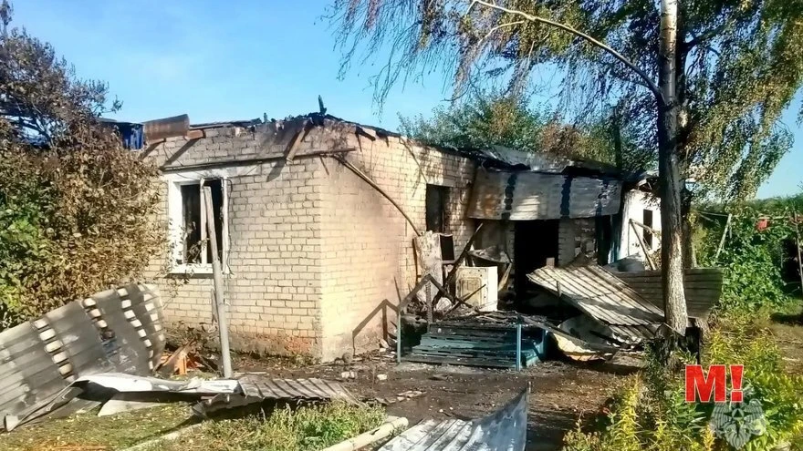 На пожаре под Марксом погиб пенсионер