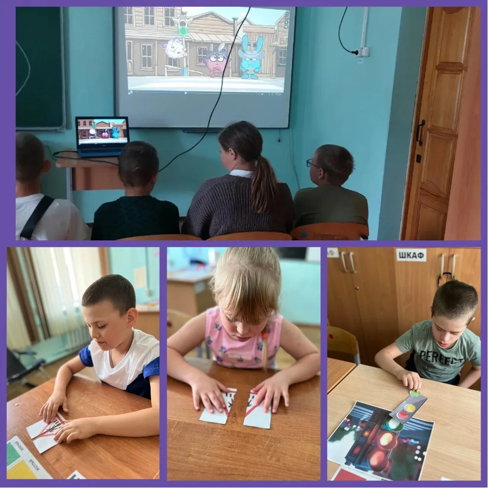 🚥 С обучающимися младших отрядов школьного лагеря прошла тематическая беседа по правилам дорожного 