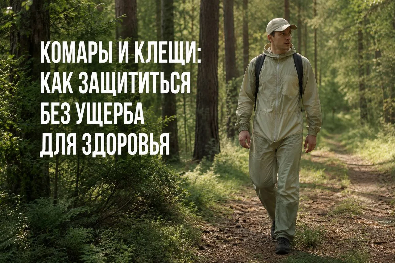 Комары и клещи: как защититься без ущерба для здоровья  Люди часто делятся на два лагеря: одни залив