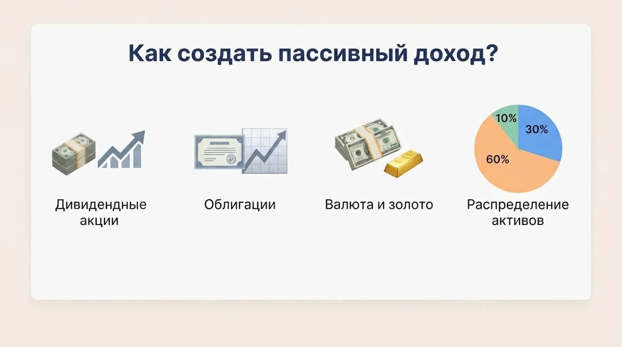 Как создать пассивный доход в инвестициях?