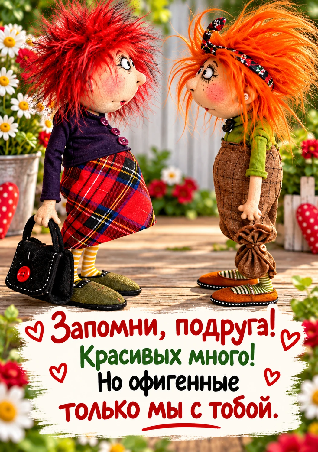 💚💛❤️ Настроение в открытке.