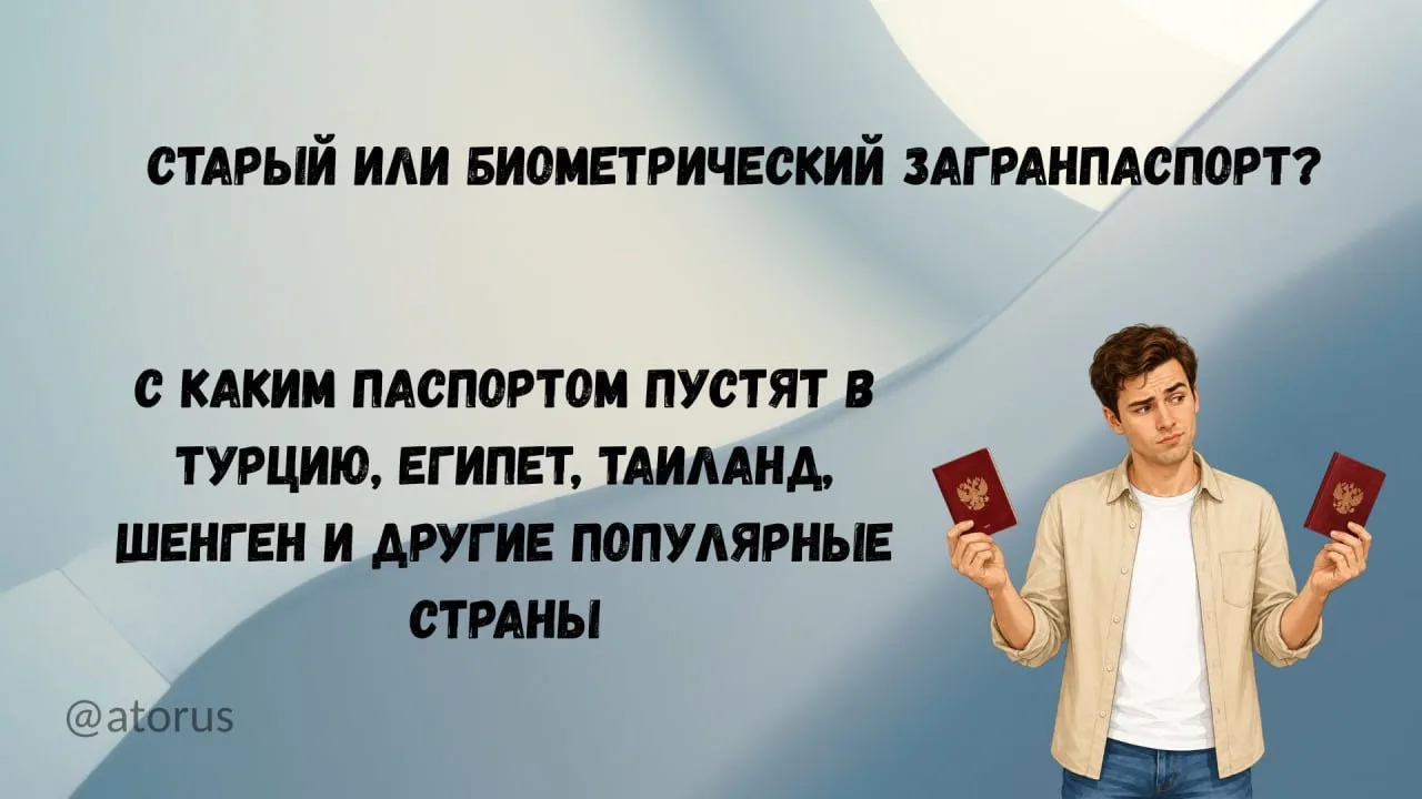 🛂 Старый или биометрический – какой загранпаспорт лучше брать для поездки?