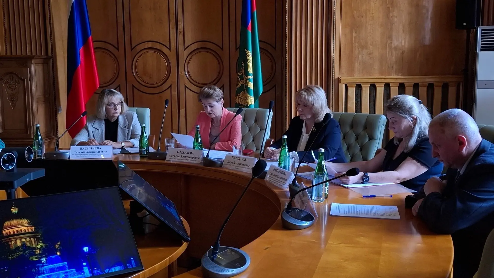 Врио начальника ГУ Минюста России по СПб и ЛО Татьяна Васильева провела совещание по во...