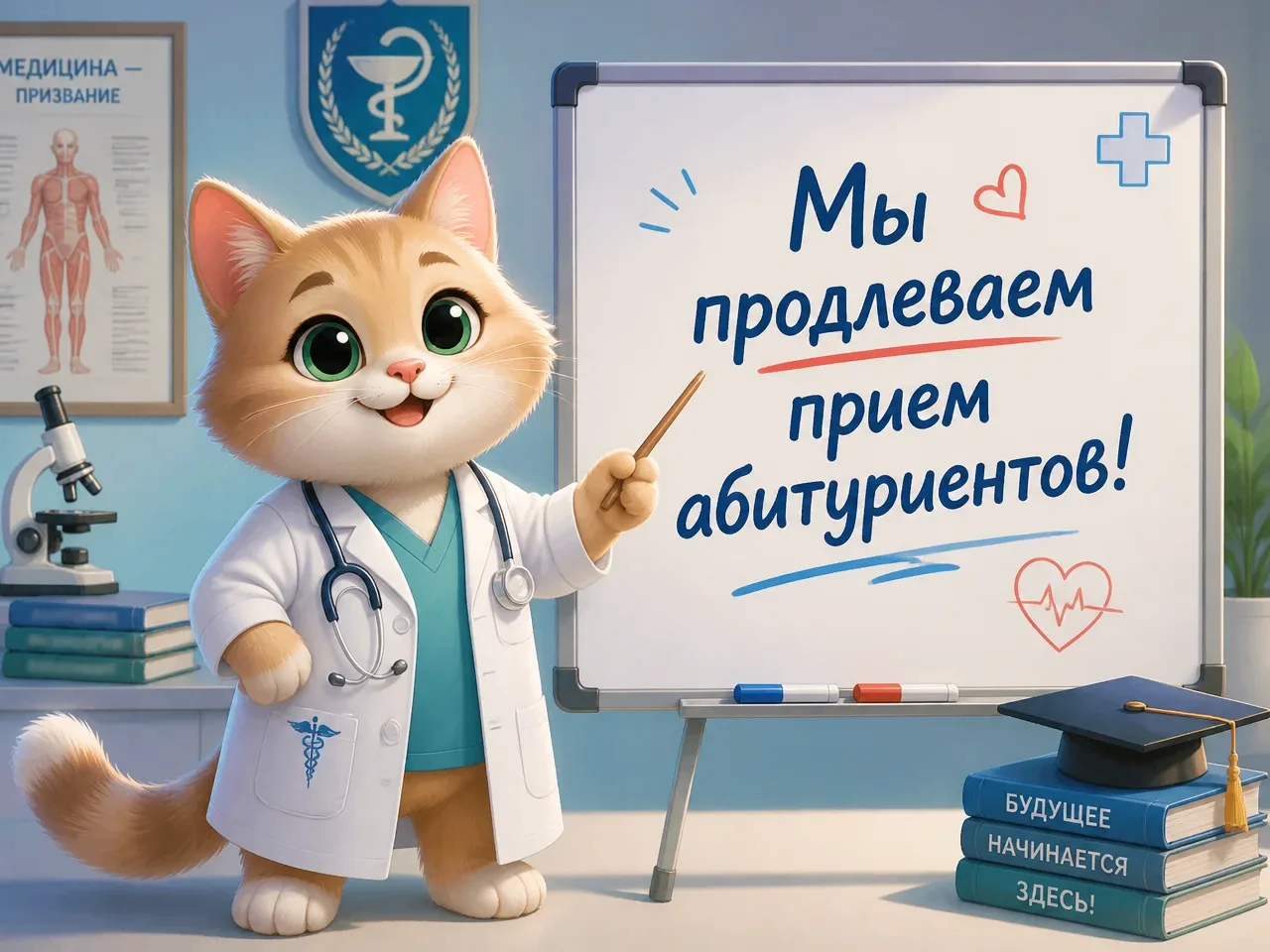 🏥 В ГАПОУ «Брянский медико-социальный техникум им. ак. Н. М. Амосова» продлён набор аб...