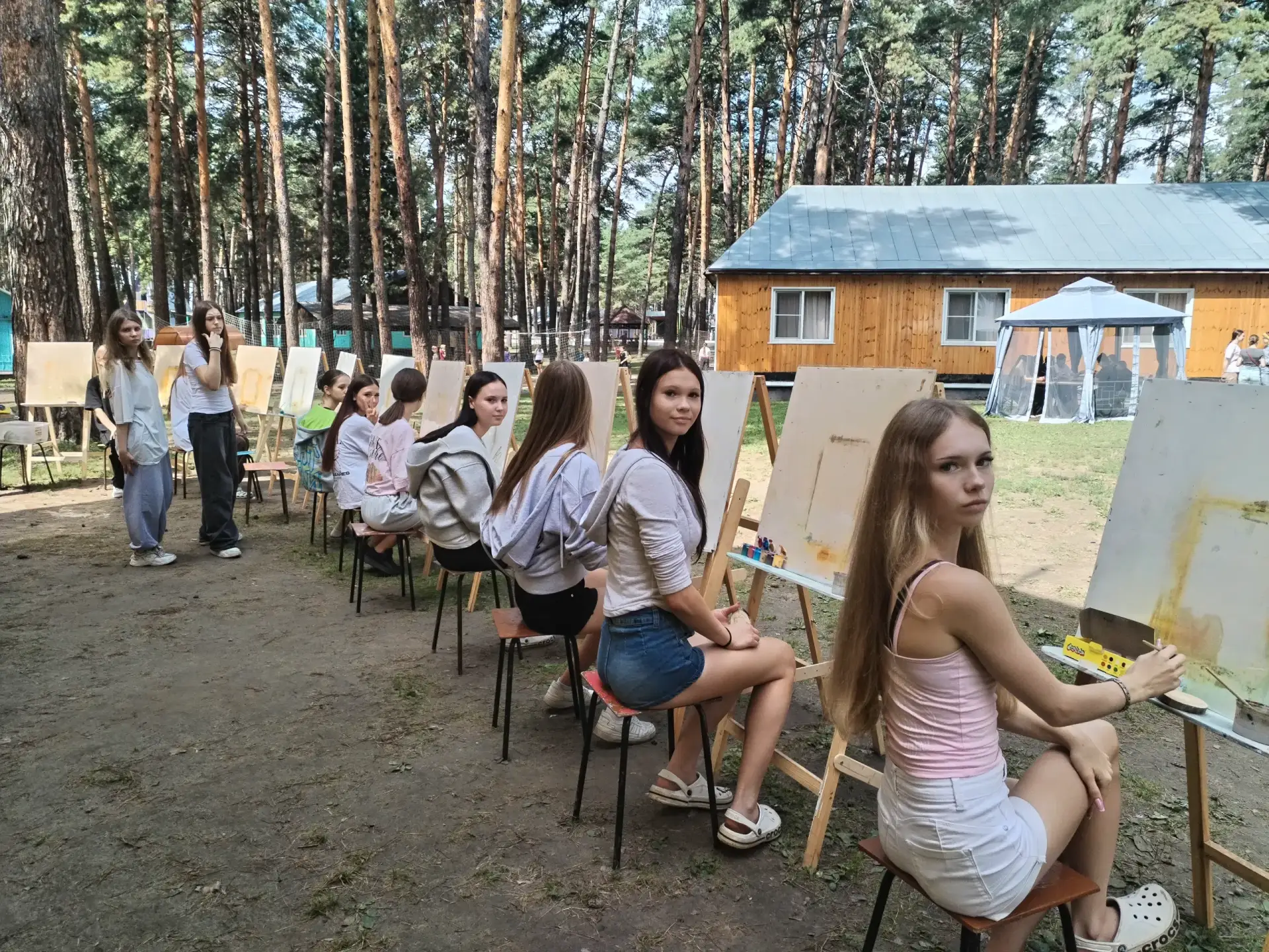 1 отряд на кружке рисования🖌️🖍️