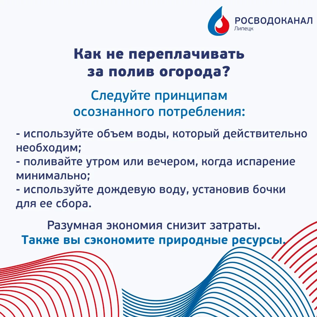 Как не переплачивать за полив огорода? Расскажем в наших карточках