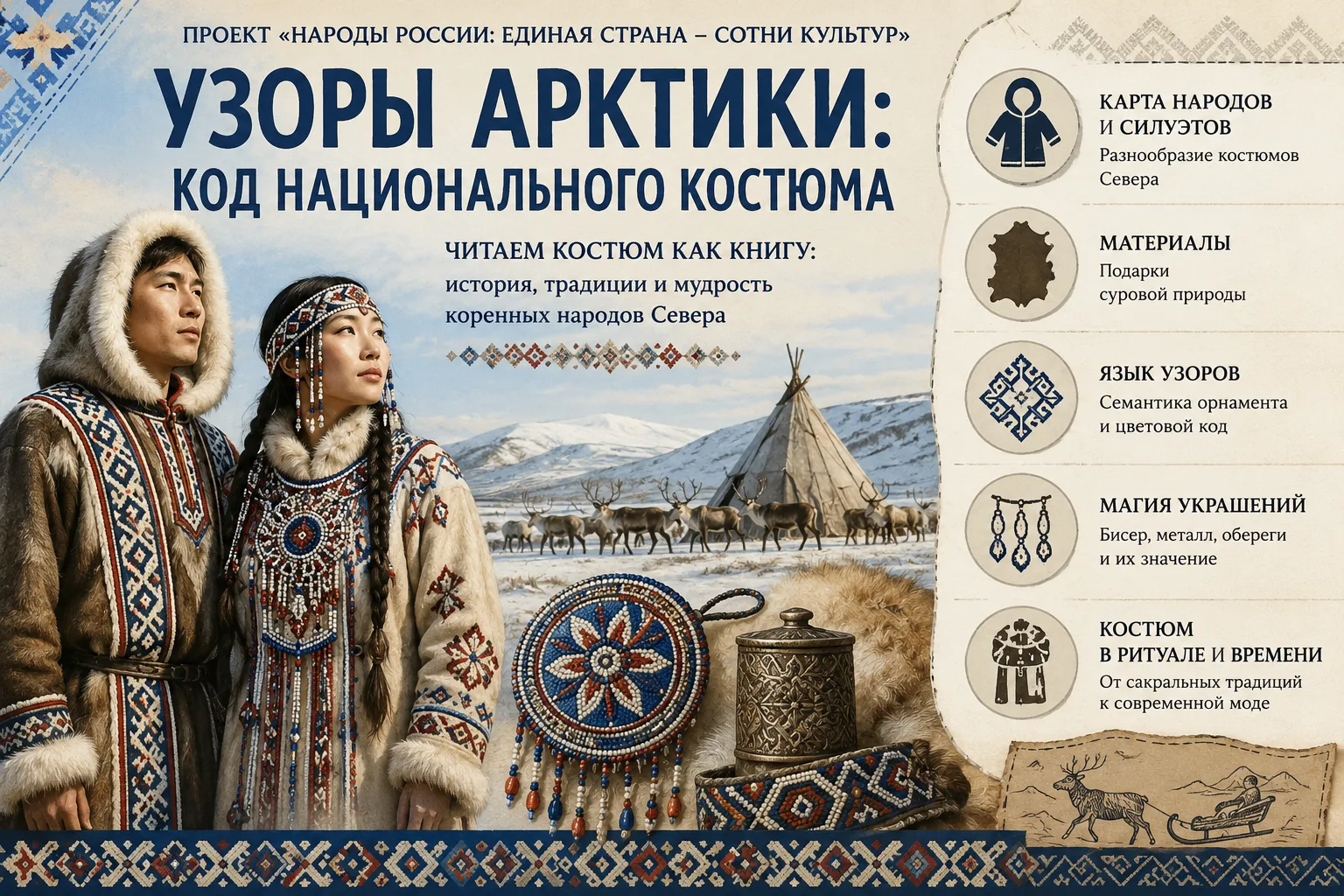 Одежда как «вторая кожа» ❄️Для народов Арктики и Крайнего Севера одежда никогда не была...