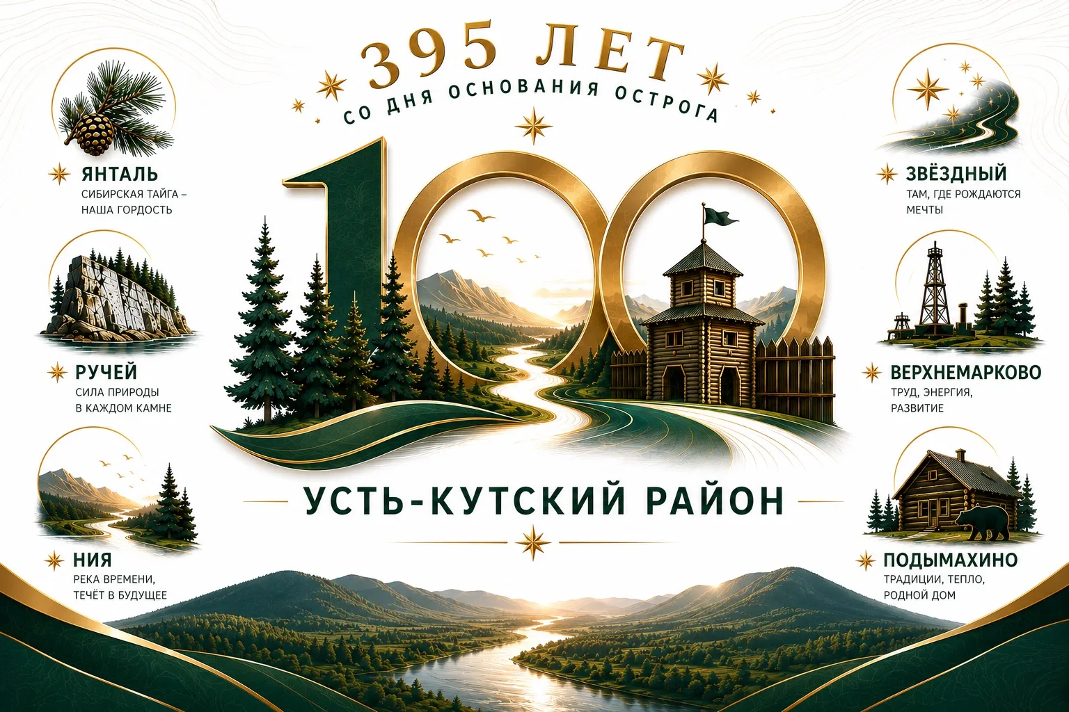 🎊 С юбилеем, Усть-Кутский район!