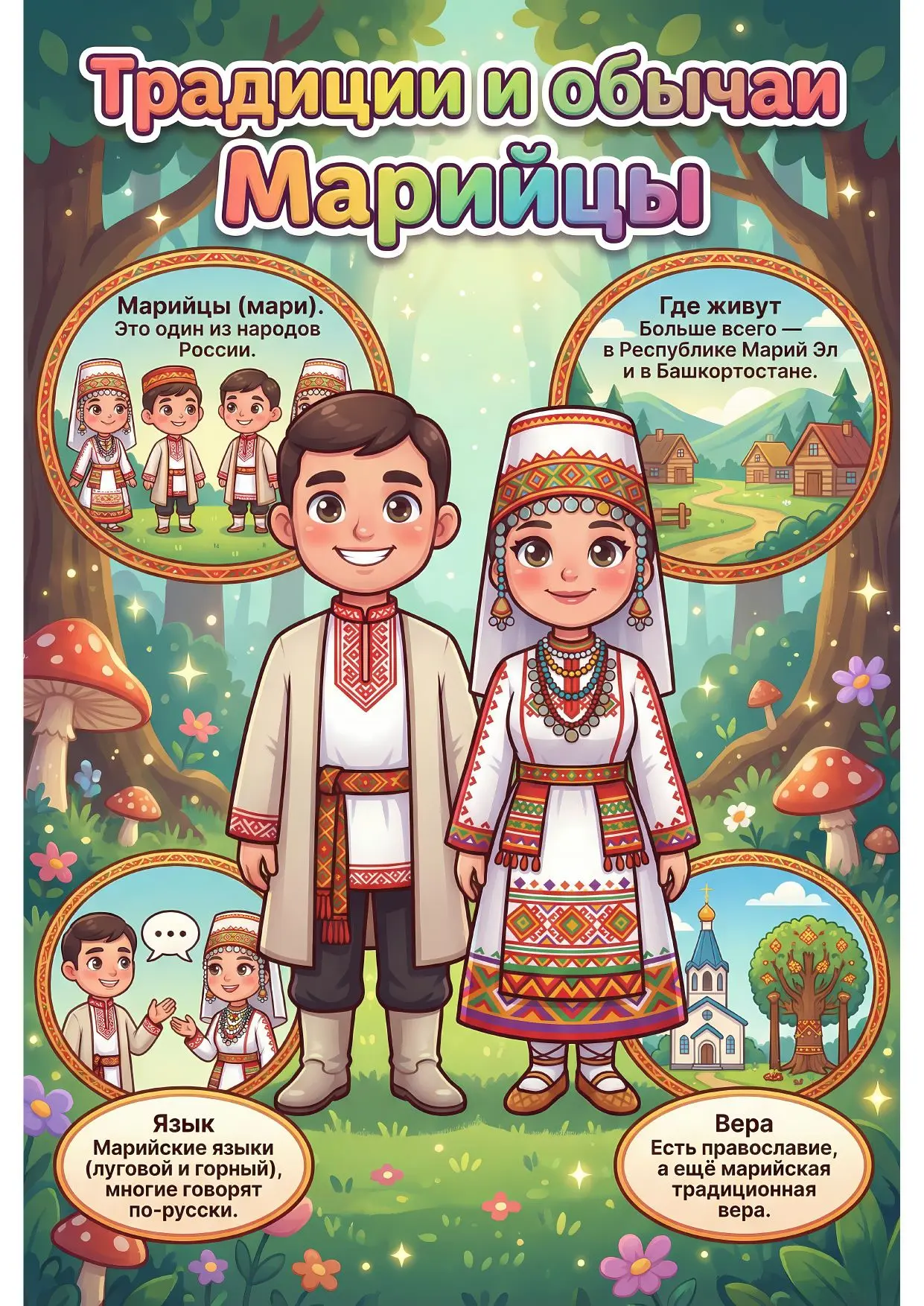 К году Единства народов России. Народы России - "Марийцы"