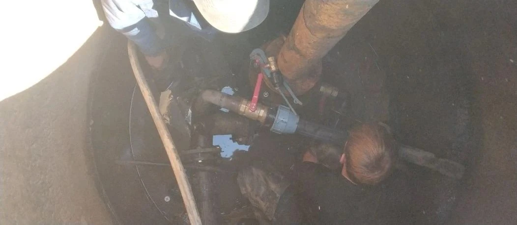🔺👷Дежурная бригада водосети под руководством Ядрешникова Сергея Михайловича оперативн...