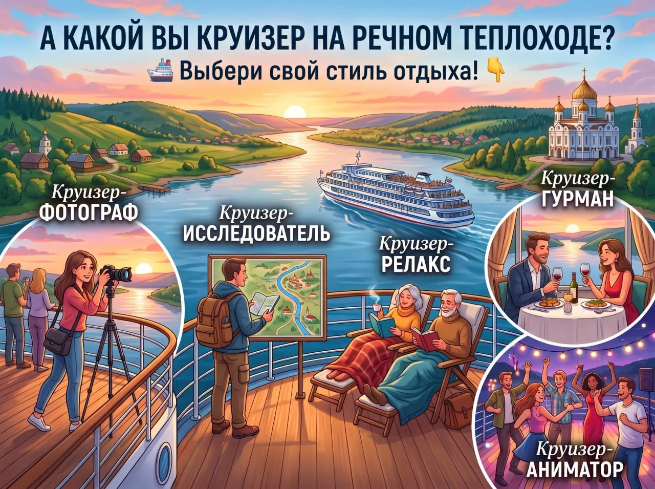 🛳У каждого пассажира свой стиль отдыха.