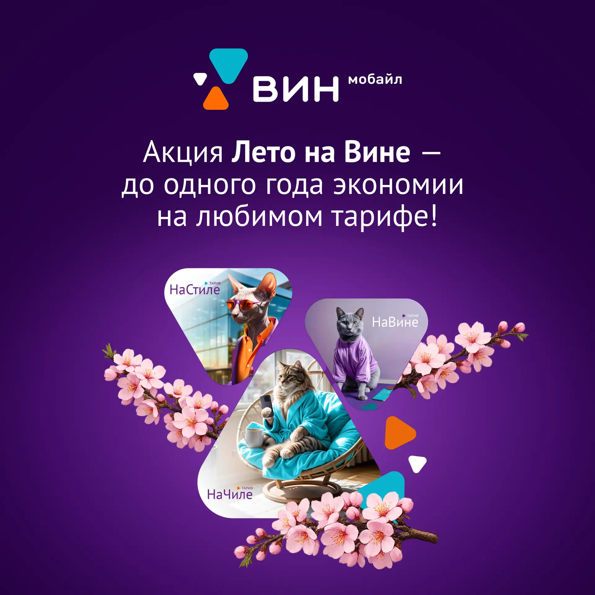 Акция «Лето на Вине» — до одного года экономии на любимом тарифе!