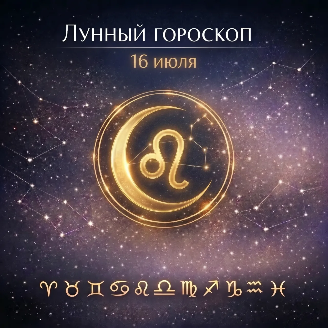 🌙 Лунный гороскоп на 16 июля