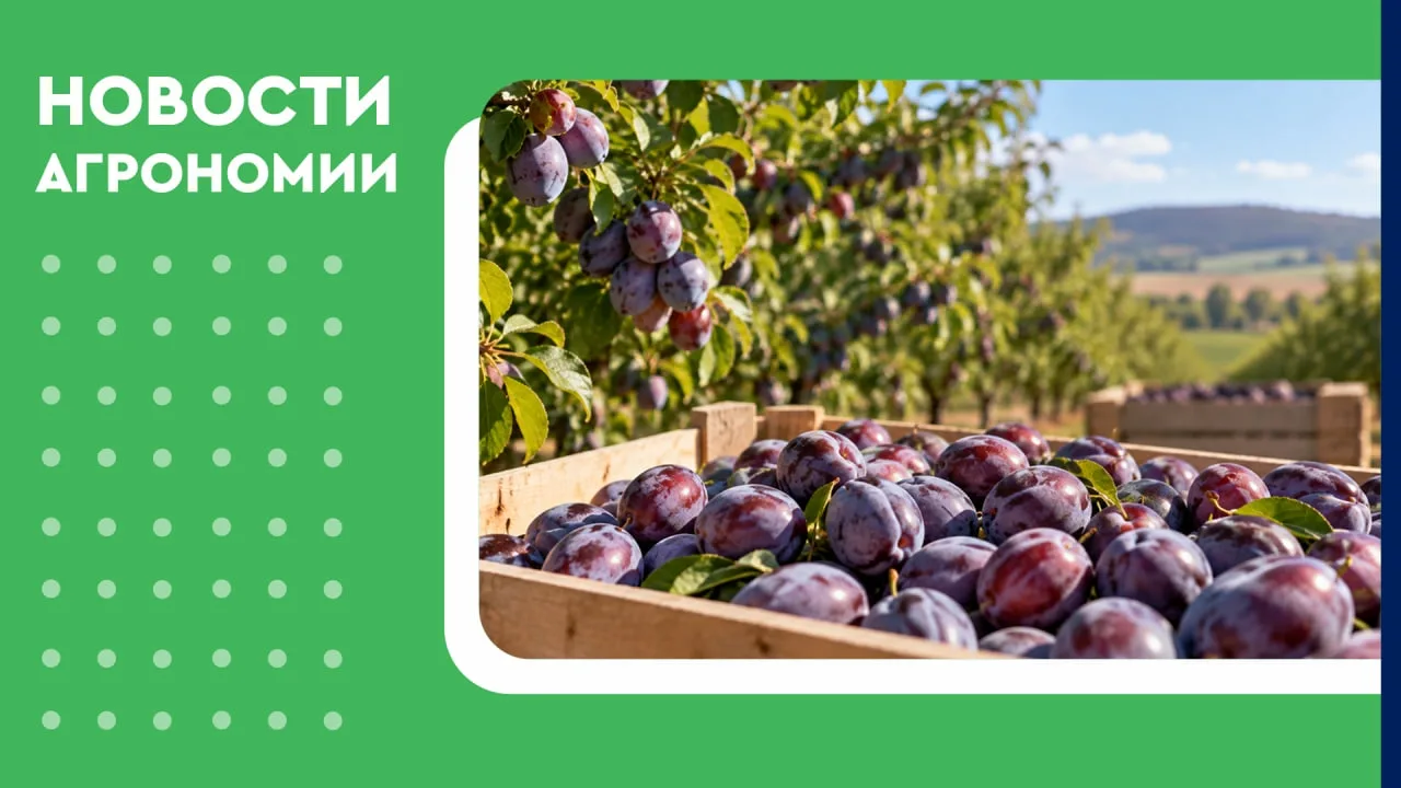 🍑 Урожайность сливы выросла на 24%