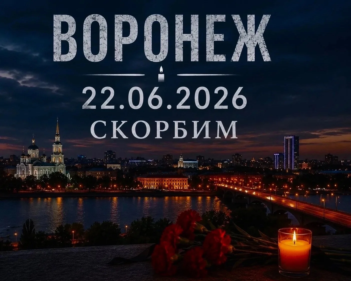 Вчера в результате ракетной атаки на Воронеж погибли люди. В нашем городе трехдневный т...