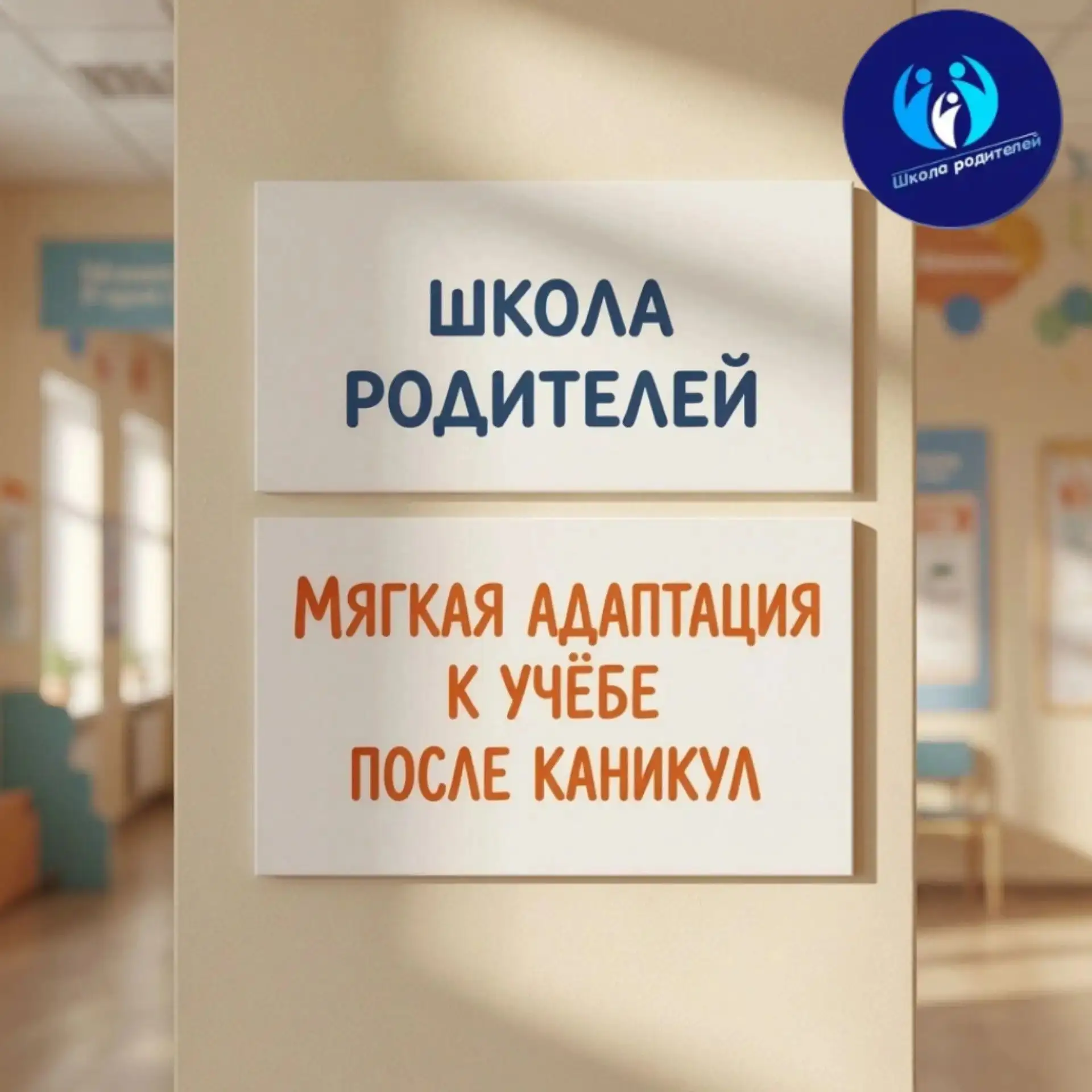 👍Школа родителей. Мягкая адаптация к учёбе после каникул.