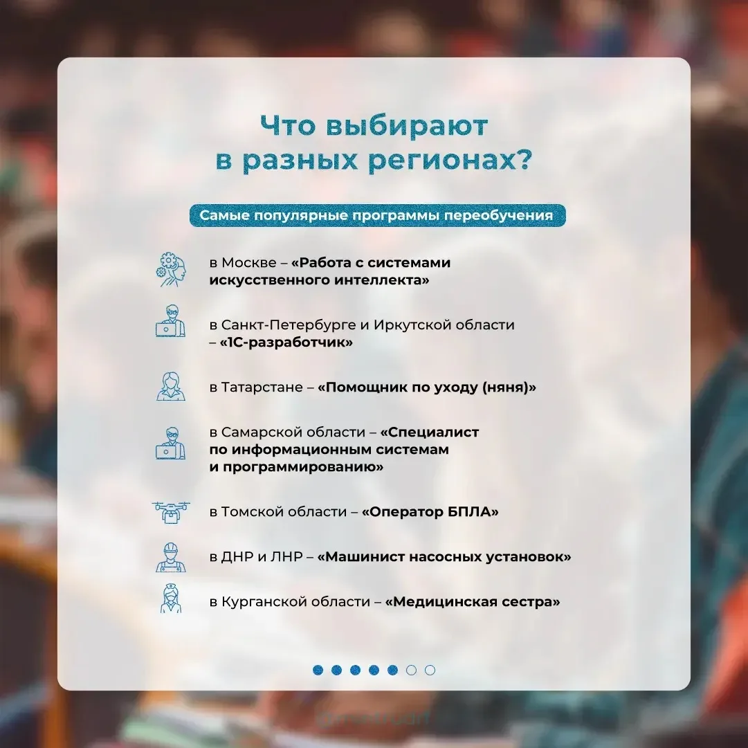Ваш билет в новую профессию: бесплатное обучение по нацпроекту «Кадры»  «В 2026 году в перечень для 